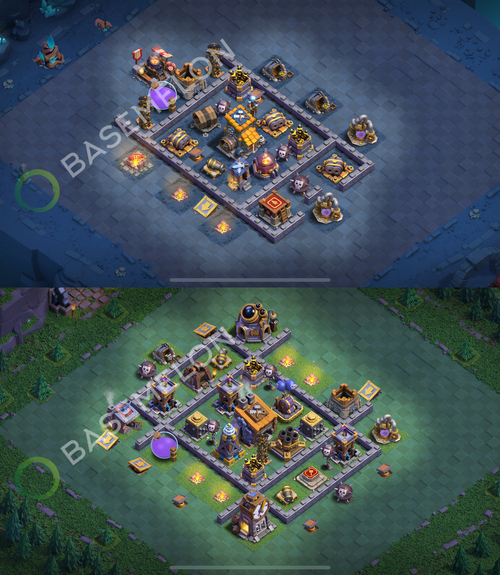 Builder Hall Level 8 Trophy/Defense Base Design 2026, Anti Everything, Layout #84