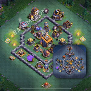 Builder Hall Level 8 Trophy/Defense Base Design 2026, Anti 3 Stars, Layout #86