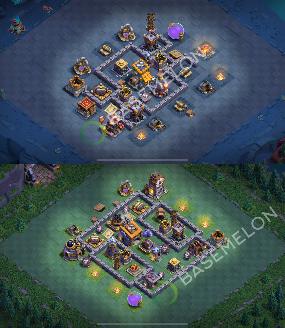 Builder Hall Level 8 Trophy/Defense Base Design 2026, Layout #99