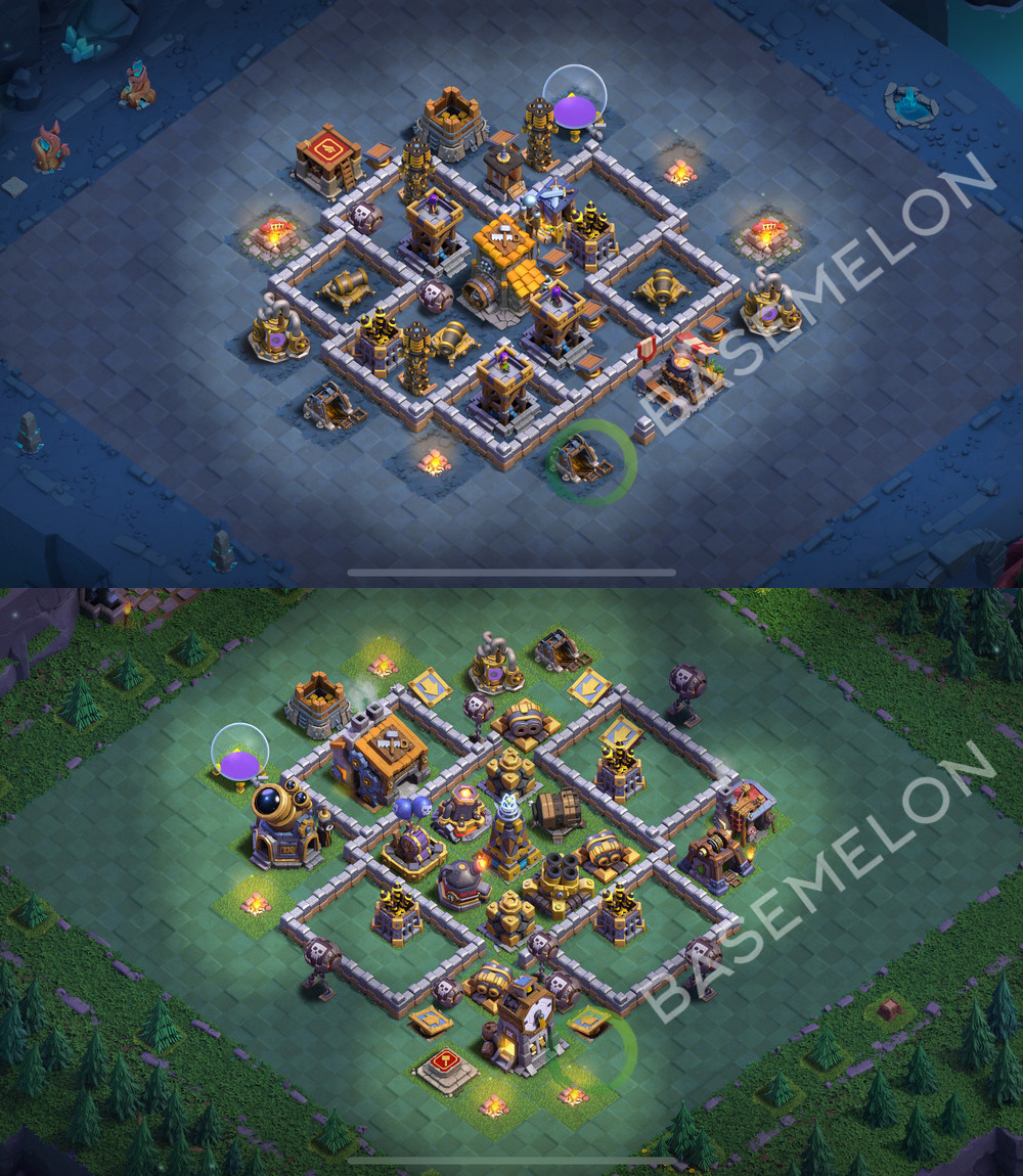 Aldea del Taller del Constructor Nivel 9 para Defensa, Anti 3 Estrellas Diseño 2026, #73