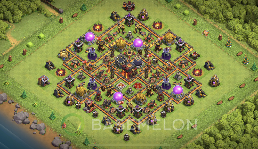 Town Hall Level 10 Farm Base Design 2024, Anti 3 Stars, Hybrid, Layout #1053