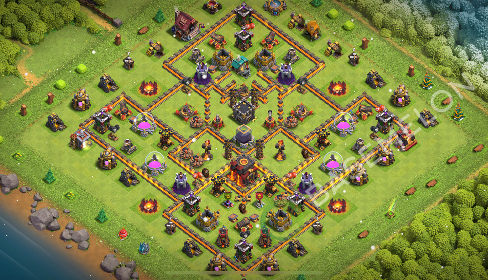 Aldea del Ayuntamiento Nivel 10 para Defensa, Liga Leyenda, Híbrido Diseño 2026, #115