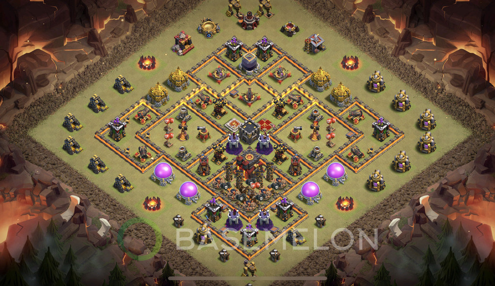 Town Hall Level 10 War Base Design 2024, Anti 3 Stars, Anti Everything, Layout #1156