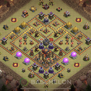 Town Hall Level 10 War Base Design 2025, Anti 3 Stars, Anti Everything, Layout #1156