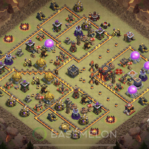 Town Hall Level 10 War Base Design 2025, Anti 3 Stars, Anti Everything, Layout #1215