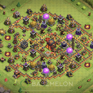 Town Hall Level 10 Trophy/Defense Base Design 2025, Max Levels, Anti Everything, Layout #1220