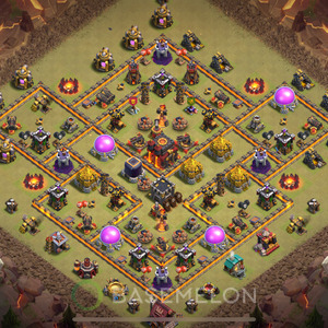 Town Hall Level 10 War Base Design 2025, Anti 2 Stars, Anti Everything, Layout #1244