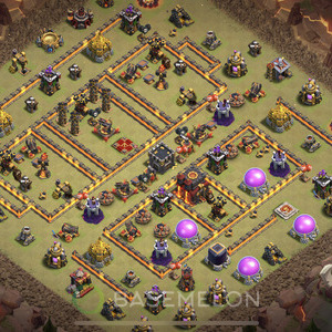 Town Hall Level 10 War Base Design 2025, Layout #1283