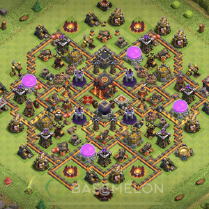 Town Hall Level 10 Trophy/Defense Base Design 2025, Anti 2 Stars, Anti Air, Layout #1325