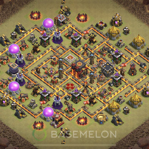 Town Hall Level 10 War Base Design 2025, Anti 2 Stars, Anti Everything, Layout #1413