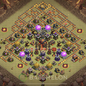 Town Hall Level 10 War Base Design 2025, Max Levels, Anti Everything, Layout #1462