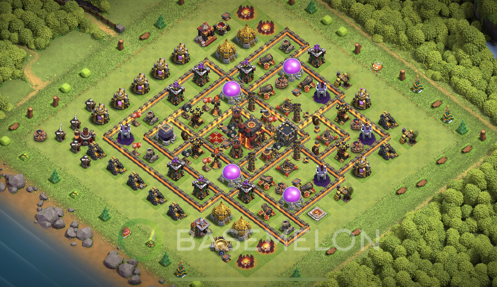 Town Hall Level 10 Farm Base Design 2025, Max Levels, Layout #1471