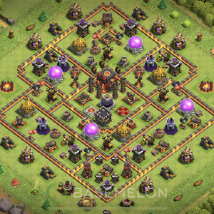 Town Hall Level 10 Farm Base Design 2025, Max Levels, Hybrid, Layout #1482