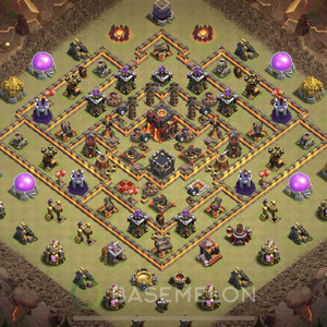 Town Hall Level 10 War Base Design 2025, Anti 2 Stars, Anti Everything, Layout #1545