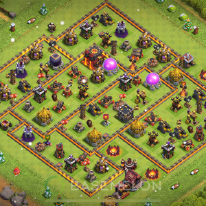 Town Hall Level 10 Farm Base Design 2025, Anti 3 Stars, Anti Everything, Layout #1561