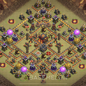 Town Hall Level 10 War Base Design 2025, Max Levels, Anti Everything, Layout #1567