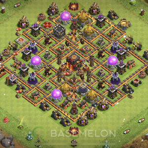 Town Hall Level 10 Farm Base Design 2025, Anti 3 Stars, Anti Everything, Layout #1590