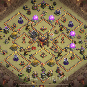 Town Hall Level 10 War Base Design 2025, Anti 3 Stars, Anti Everything, Layout #1604