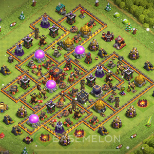 Town Hall Level 10 Trophy/Defense Base Design 2025, Anti Air, Layout #1694