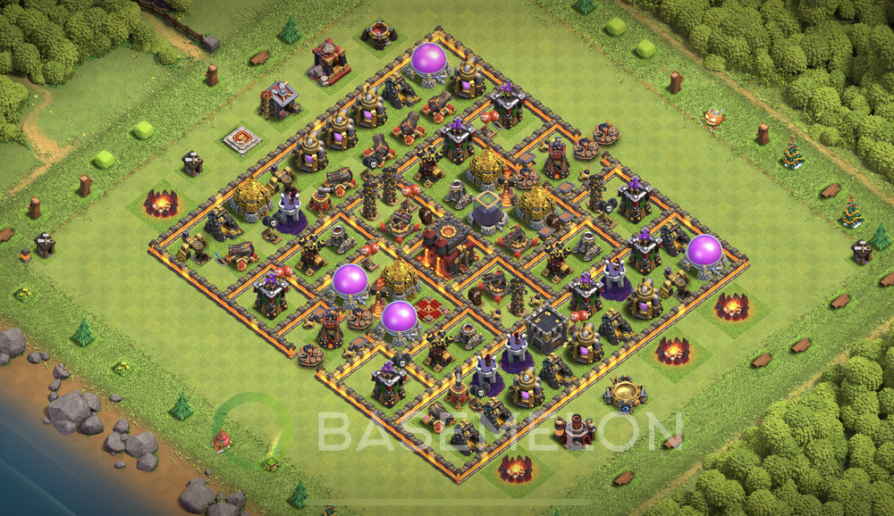 Rathaus Level 10 Farmen Base 2025, Anti Alles, Hybrid, Layout #1707