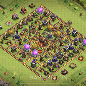 Town Hall Level 10 Farm Base Design 2025, Anti Everything, Hybrid, Layout #1707
