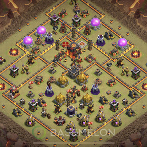 Town Hall Level 10 War Base Design 2025, Anti Everything, Hybrid, Layout #1812