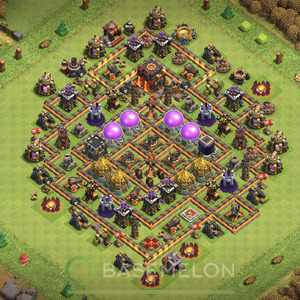 Town Hall Level 10 Trophy/Defense Base Design 2025, Anti 3 Stars, Anti Everything, Layout #1838