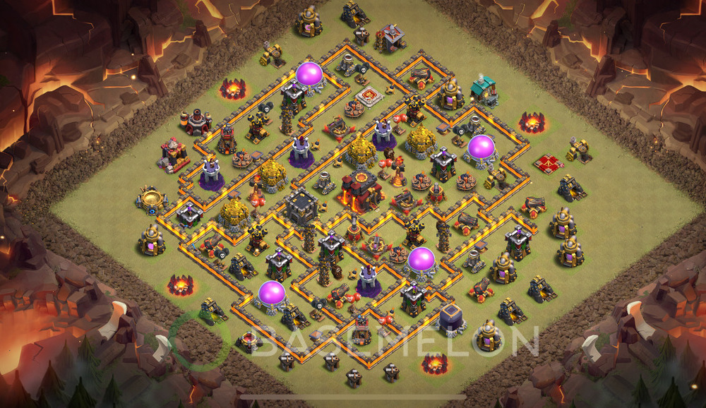 Town Hall Level 10 War Base Design 2025, Layout #1848