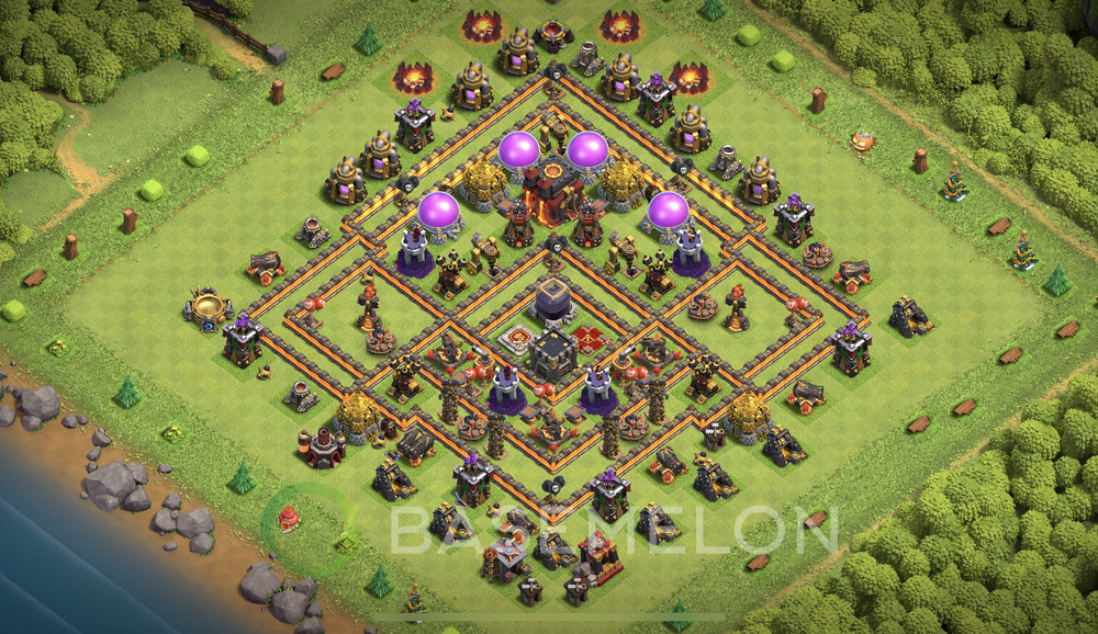 Rathaus Level 10 Farmen Base 2025, Max Level, Hybrid, Layout #1879