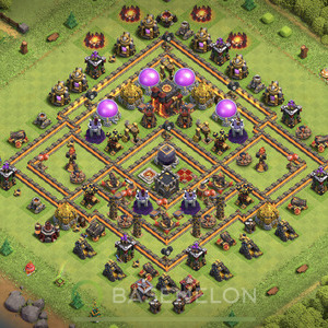Town Hall Level 10 Farm Base Design 2025, Max Levels, Hybrid, Layout #1879