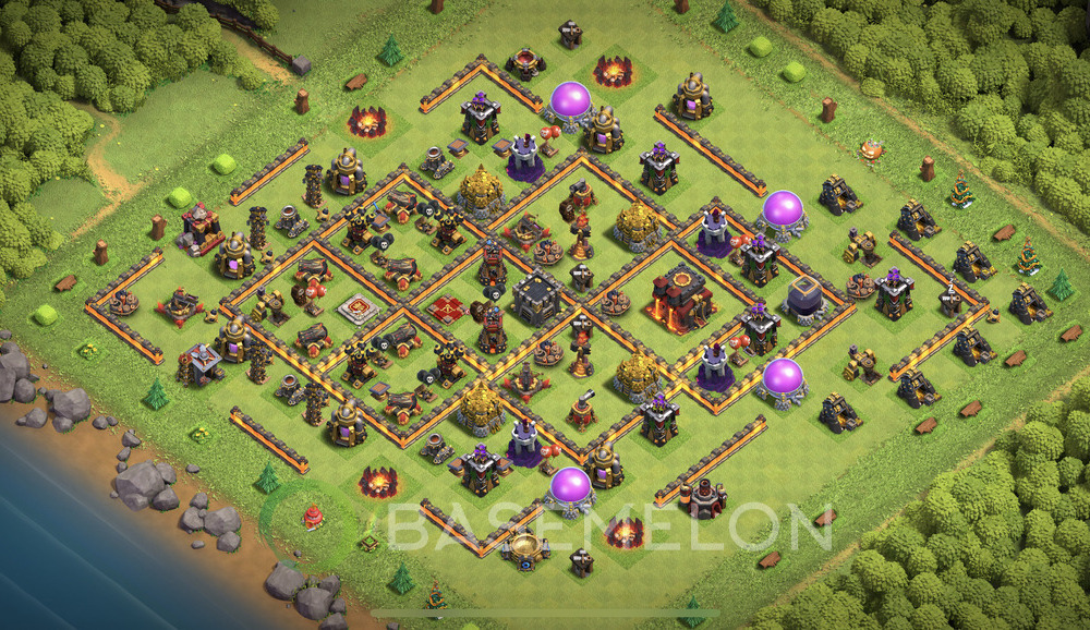 Town Hall Level 10 Farm Base Design 2024, Max Levels, Layout #188