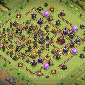 Town Hall Level 10 Farm Base Design, Max Levels, Layout #188