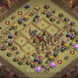 Town Hall Level 10 War Base Design 2025, Anti Everything, Layout #1926