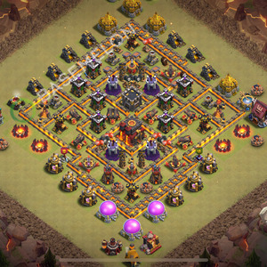 Aldea del Ayuntamiento Nivel 10 para Guerra, Anti 3 Estrellas Diseño 2025, #1953