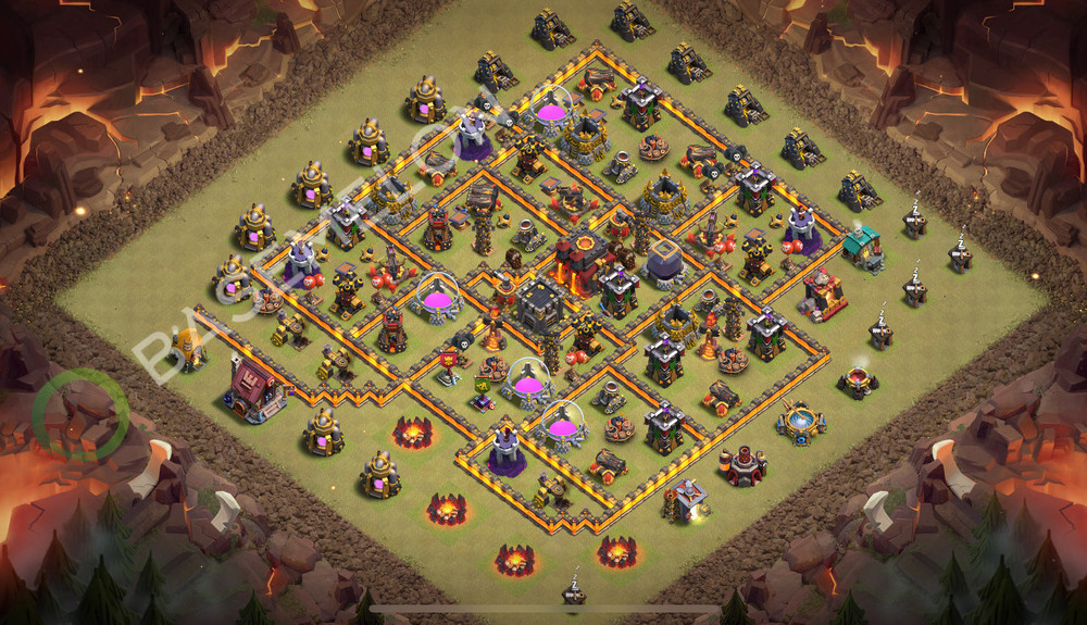 Town Hall Level 10 War Base Design 2026, Anti 3 Stars, Anti Everything, Layout #2025