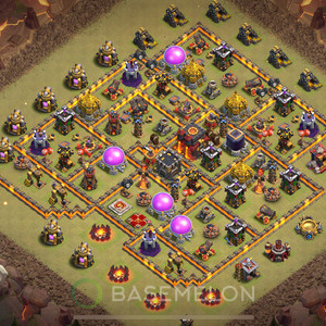 Town Hall Level 10 War Base Design 2025, Anti 3 Stars, Anti Everything, Layout #2025