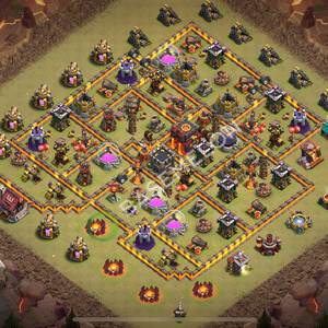 Town Hall Level 10 War Base Design 2025, Anti 3 Stars, Anti Everything, Layout #2025