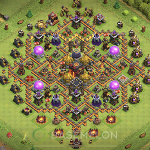 Town Hall Level 10 Farm Base Design 2025, Anti 2 Stars, Hybrid, Layout #2031