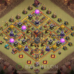 Town Hall Level 10 War Base Design 2025, Anti 2 Stars, Anti Everything, Layout #2054