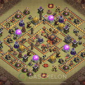 Town Hall Level 10 War Base Design 2025, Anti 3 Stars, Legend League, Layout #2065