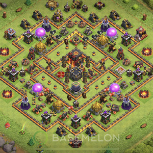 Town Hall Level 10 Farm Base Design 2025, Anti 3 Stars, Hybrid, Layout #2077