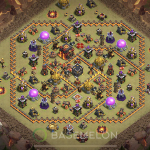 Town Hall Level 10 War Base Design 2025, Anti Everything, Layout #2084