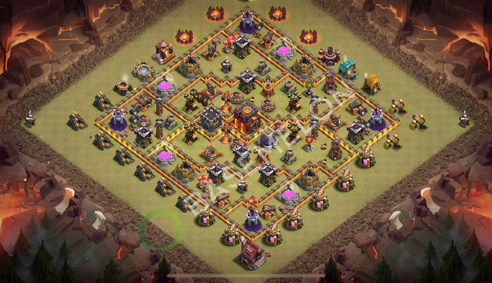 Town Hall Level 10 War Base Design 2026, Anti 2 Stars, Anti Everything, Layout #2122