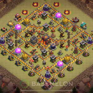 Town Hall Level 10 War Base Design 2025, Anti 2 Stars, Anti Everything, Layout #2122