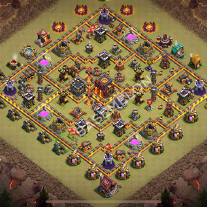 Town Hall Level 10 War Base Design 2025, Anti 2 Stars, Anti Everything, Layout #2122