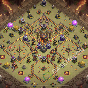 Town Hall Level 10 War Base Design 2025, Layout #2130