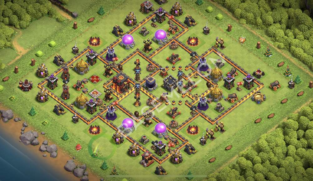 Hôtel de Ville Level 10 Farming Base  2025, Anti Tout, Hybride, Village #2140