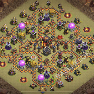 Town Hall Level 10 War Base Design 2025, Anti 3 Stars, Anti Everything, Layout #2164
