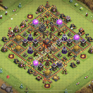 Town Hall Level 10 Trophy/Defense Base Design 2025, Anti 3 Stars, Anti Air, Layout #2192