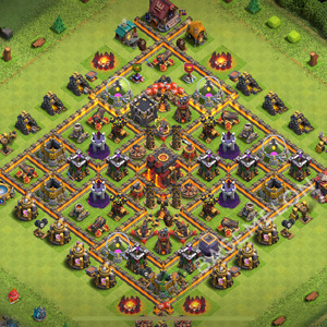 Town Hall Level 10 Trophy/Defense Base Design 2025, Anti 3 Stars, Anti Air, Layout #2192